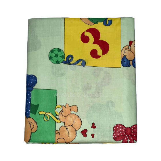 UR Kids Bedding Art.69382 Teddy Green 140x100 cm