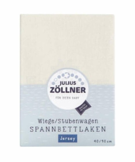 Julius Zollner Jersey Ecru Art.8330013230 простынь на резиночке 40х90 см