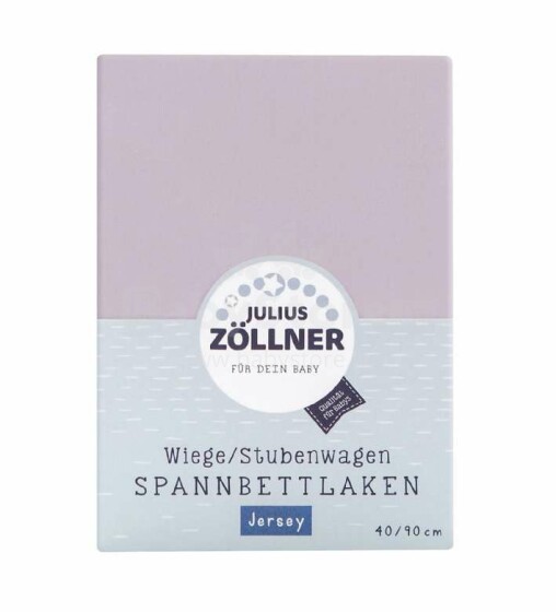 Julius Zollner  Jersey Flieder Art.8330147400  простынь на резиночке 40х90 см