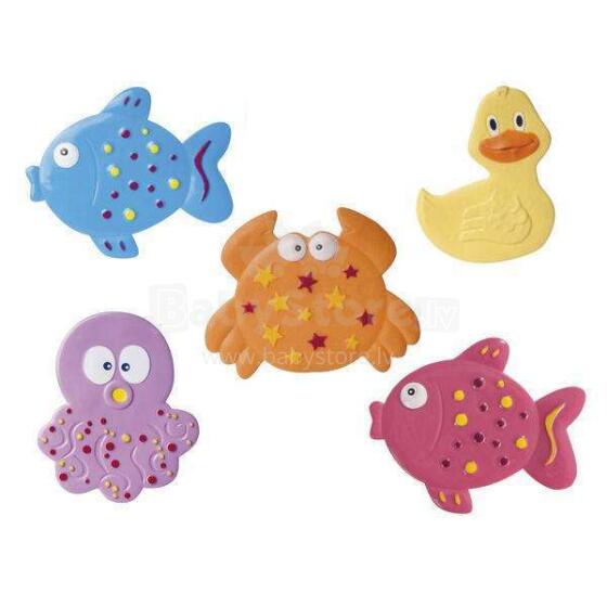 Canpol Babies Ocean Art.80/003 Mini bath mats 5 pcs