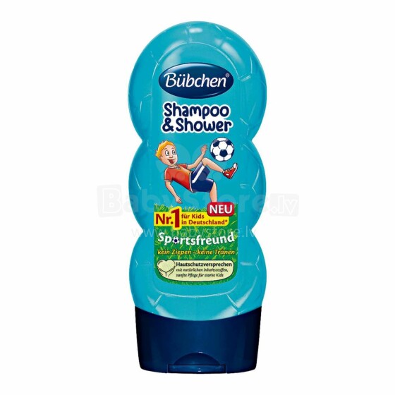 Bubchen Sport Art.TK65  šampūns un dušas putas bērniem 230ml