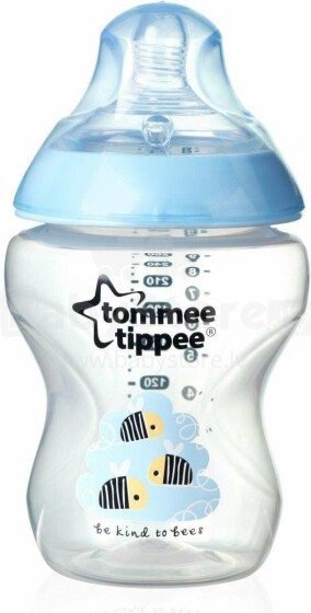 Tommee Tippee Art.42250187 Closer To Nature Boy Бутылочка для кормления 260 мл., 0+ месяцев