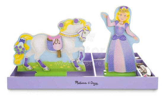 „Melissa & Doug Magnetic Dress Up Princess & Pony“. 19281 m. Magnetinių drabužių rinkinys