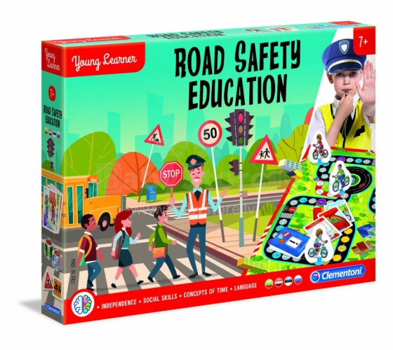 „Clementoni“ eismo saugumo straipsnis. 50592 edukacinis žaidimas Kelių mokymas
