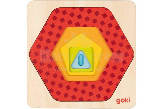 Goki Art. 57421 Puzle Ģeometriskas formas