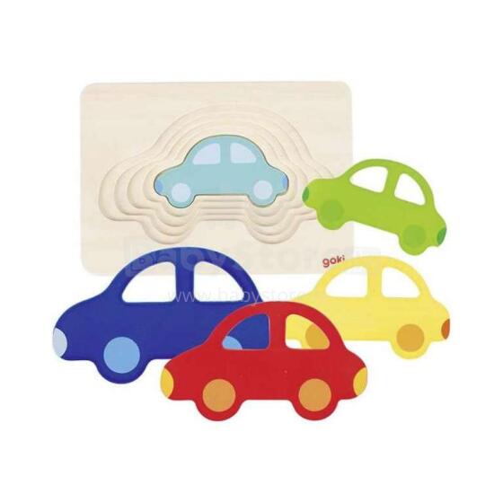Goki Puzzle Car Art.57485