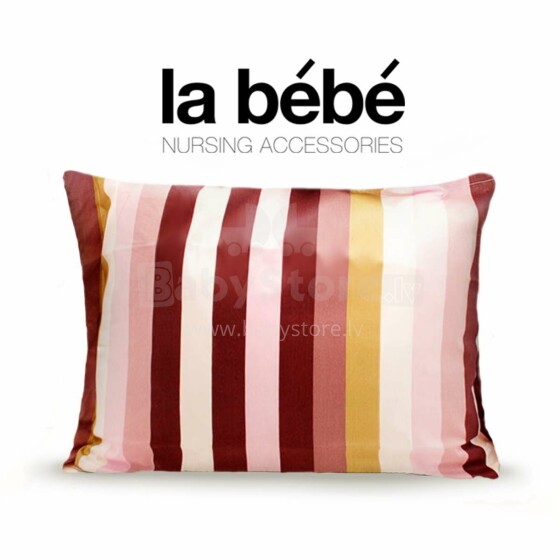 La Bebe™ Cotton  60x40 Art.72553 Stripes Kokvilnas spilvendrāna ar kanti 60x40cm