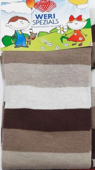 Weri Spezials K21 KiBlock-Stripes ds cotton tights 56-160 sizes