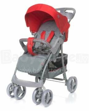 4 kūdikis '18 Guido plk. Raudoni vaikščiojantys / sportiniai skėčio tipo vežimėliai