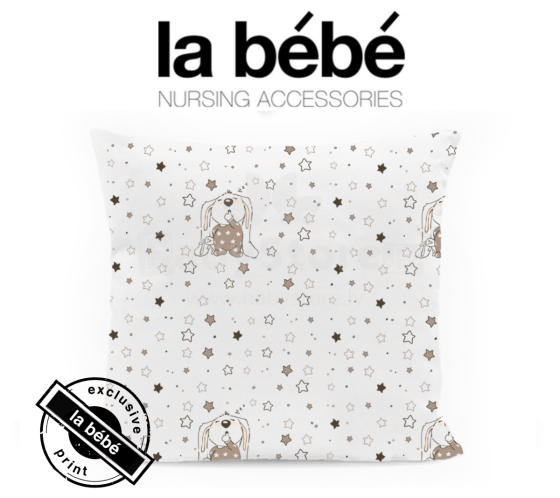 La Bebe™ Pillow Eco 40x40 Art.73401 Bunnies Griķu spilvens ar kokvilnas pārvalku 40x40 cm
