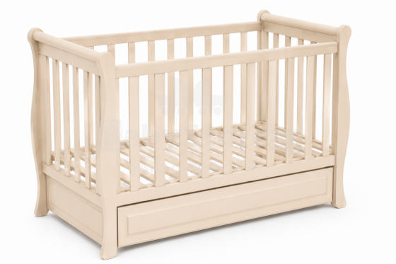Elf Bed Gardenia Drawer  Art.74242 Cashmere  bērnu gulta ar atvilktni  120x60cm