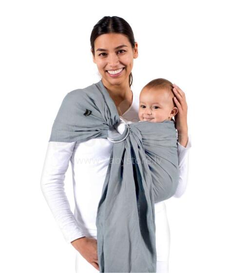 La bebe™ Nursing Sling Cotton Art.7500 Light Grey + GIFT bag (25x30cm)