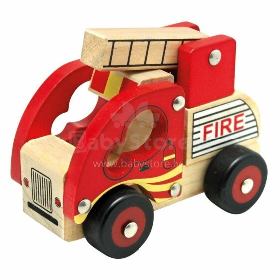 Bino Fire Car Art.BN84080 Деревянная машинка
