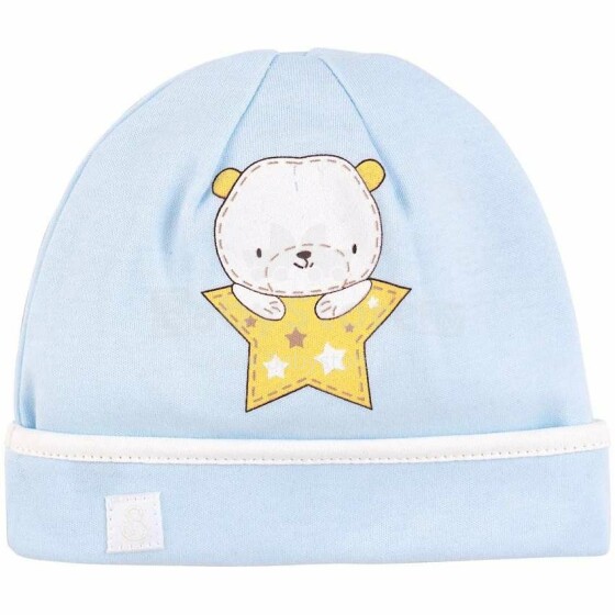Bembi Bear Art.SHP73-400 Blue Baby medvilninė kepurė