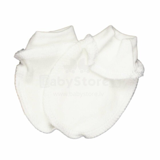 „Bembi Baby Art.VR2-200“ baltos medvilnės plonos kūdikių pirštinės