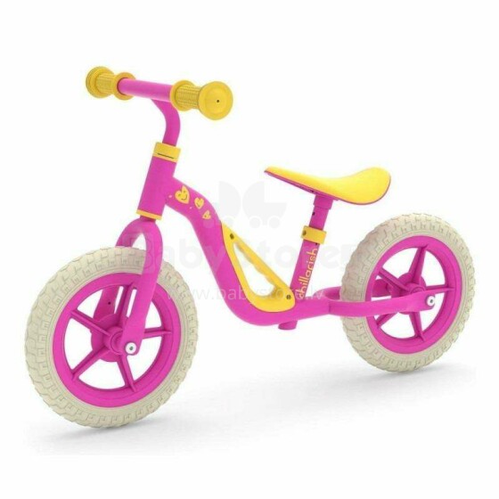 Chillafish balansinis dviratis Charlie Pink balansinis dviratis nuo 1,5 iki 4 metų