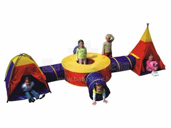 „Eco Toys“ palapinė Prekės Nr. 8905 vaikų rinkinys (palapinė, 4 tuneliai, namas, vigvamas)