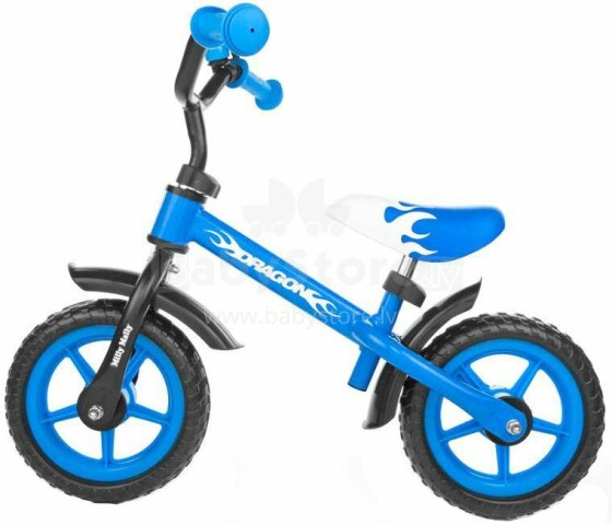 MillyMally Dragon Art.77375 Blue  Детский велосипед - бегунок с металлической рамой 10''