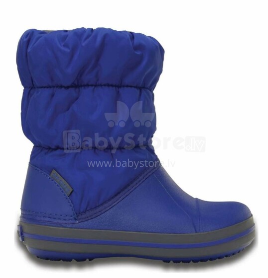 Crocs™ Kids' Winter Puff Boot Art.14613-4BH Cerulean Blue  Детские сапоги с утеплением