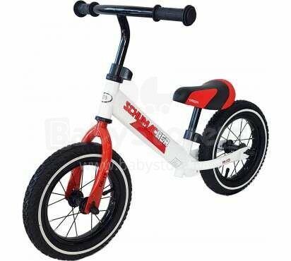 Aga Design Schumacher Kid Go-12 Art.HD-015 Red Детский велосипед - бегунок с металлической рамой и надувными колёсами