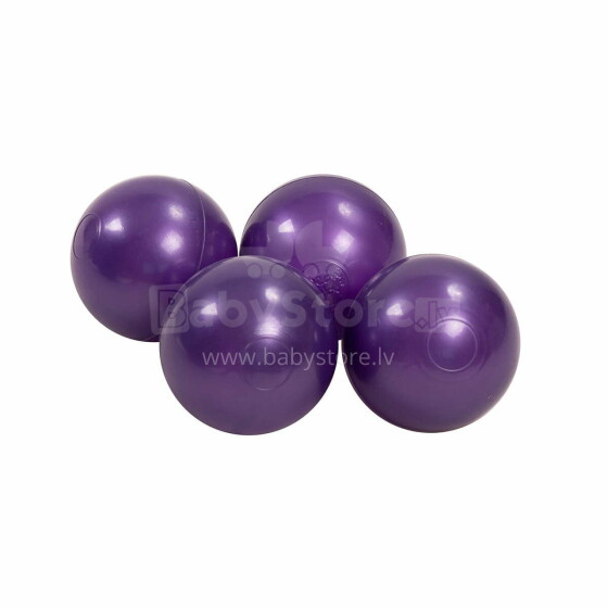 Meow Extra Balls Art.107919 Violet Pearl Baseina bumbiņas Ø 7 cm, 50 gab.