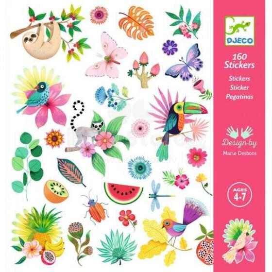 Djeco Stickers Paradise Art.DJ09271 Наклейки - Рай