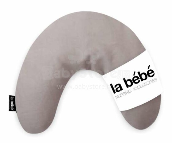 „La Bebe ™ Mimi“ slaugos baltinių pagalvė, Prekės Nr. 878764 Tamsiai pilka pasagos pagalvėlė 19 * 46cm, pagaminta iš natūralaus 100% lino