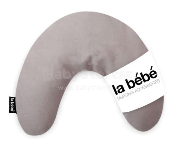 La Bebe™ Mimi Nursing Linen Pillow Art.78764 Dark grey Travel pillow size 19 x 46cm