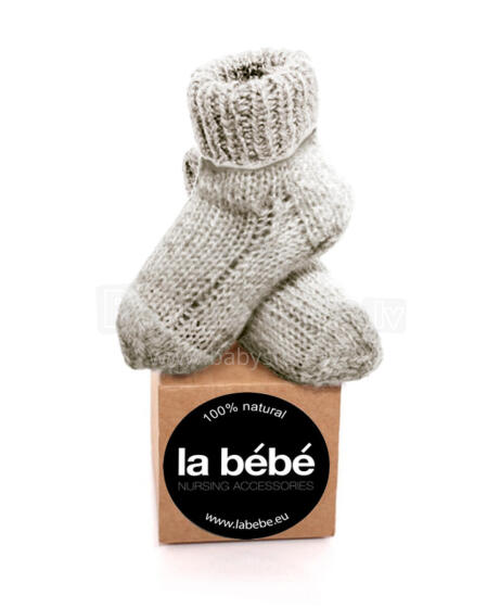 La Bebe™ Lambswool Natural Eco Socks Art.78866