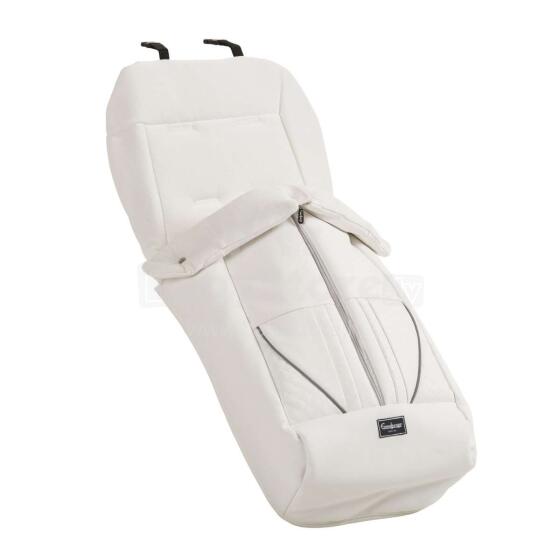 Emmaljunga  Footmuff De Luxe Art. 40925 White Leather