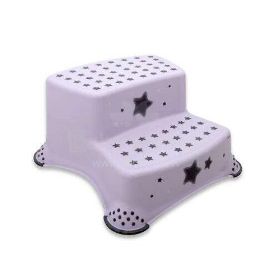 Lorelli Double Step Stool Art.10130670519 Stars White