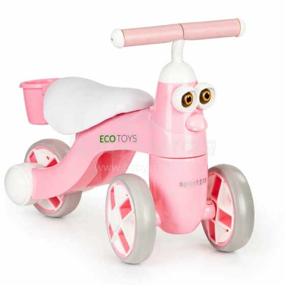 EcoToys Balance Bike Art.N1009 Pink Bērnu skrējritenis