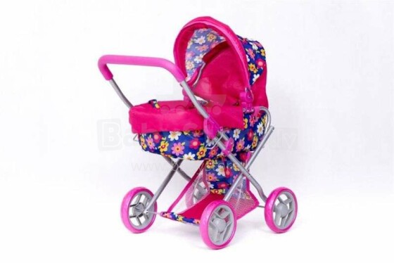 Babymix Art.9369, spalvotas M1810 lėlių vežimėlis