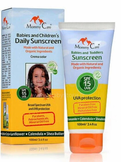 Mommy Care Sun Art.8000062 Apsaugos nuo saulės losjonas vaikams SPF15, 100 ml