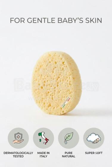 La Bebe™ Natural Baby Bath Sponge, Art. 34785, Extra Soft, Made in Italy