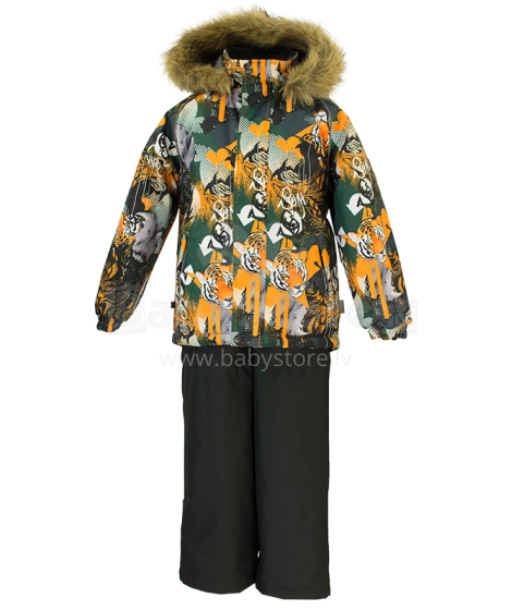 „Huppa'19“ žiemos menas. 41480030-82822 Šilta kūdikio žieminė šiltų kostiumų striukė + kelnės