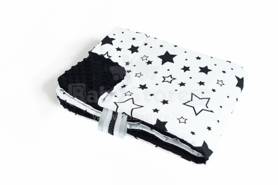 La bebe™ Minky+Cotton Art.81078 Мягкое двухсторонее одеяло-пледик из микрофибры Пузырьки
