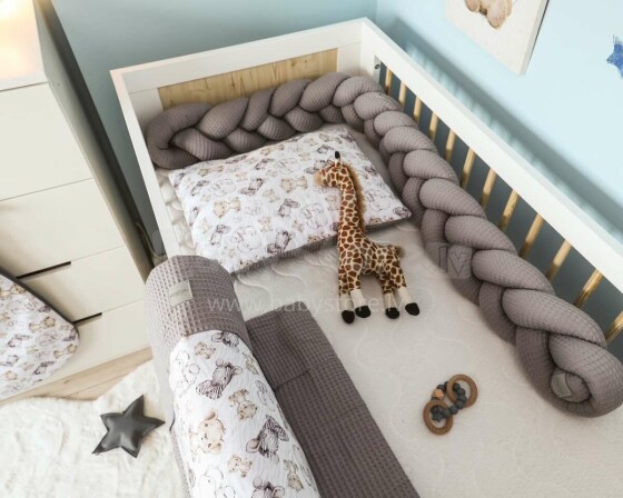 Baby Love Premium Zebra Art.81096 Kūdikių medvilnės patalynės komplektas iš 2 dalių [užvalkalas su pagalve]