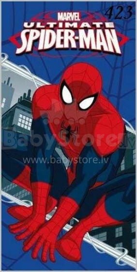 Faro Tekstylia Beach Towel Art.006 Spider-Man  Bērnu mīksts dabīgas kokvilnas dvielis 70х140cm