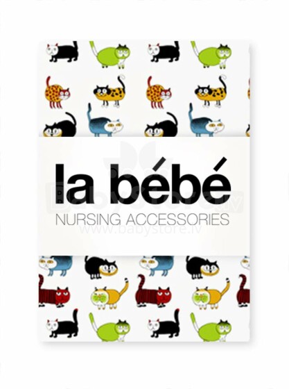 La Bebe™ Satin 75x75 Art.81625 Cats Хлопковая пеленка для малышей 75x75 см