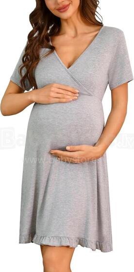 Bresdk Nursing Nightdress Art.81668 Grey