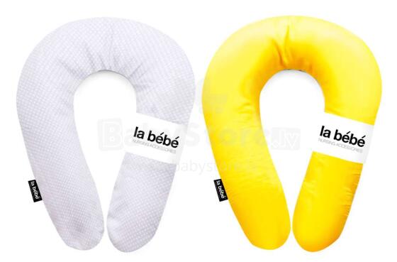 La Bebe™ Snug Cotton Pearl Grey Satin&Yellow Art.81690