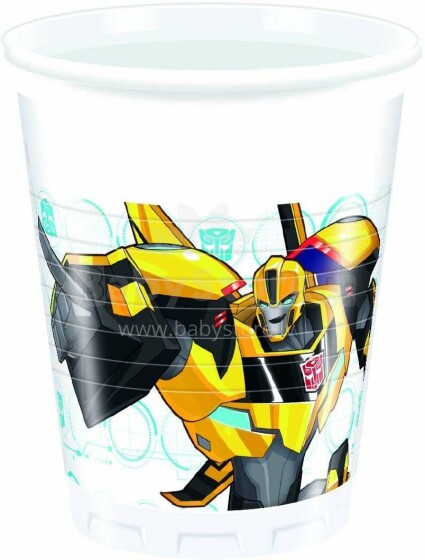 Procos Transformers Art.86772 Plastikiniai akiniai 200ml (8vnt)