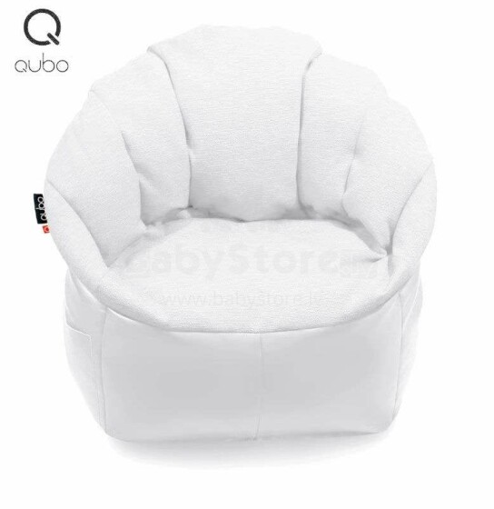 Qubo™ Shell Soft Pearl Art.82341  Кресло мешок бин бег (bean bag), кресло груша, пуф