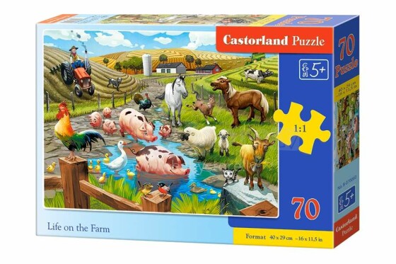 Castorland Art.030060 Kids puzzle Пазл для детей 70 деталей