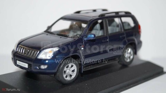 Cararama menas. 12525 „Blue Car Metallic“ modelio „Toyota Land Cruiser Prado“ 1:24