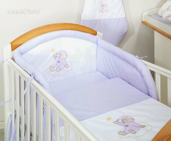 „Mamo Tato Bear“, 872720 violetinės lovos apvadas (60x120 cm)