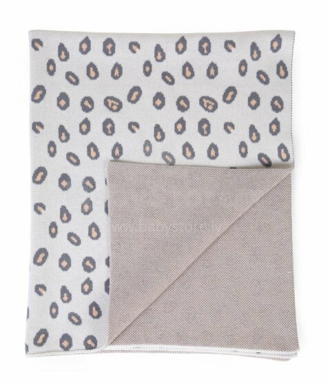 Childhome Baby Blanket Art.CCWBLLEO Leopard Высококачественное детское одеяло (85x70 см)