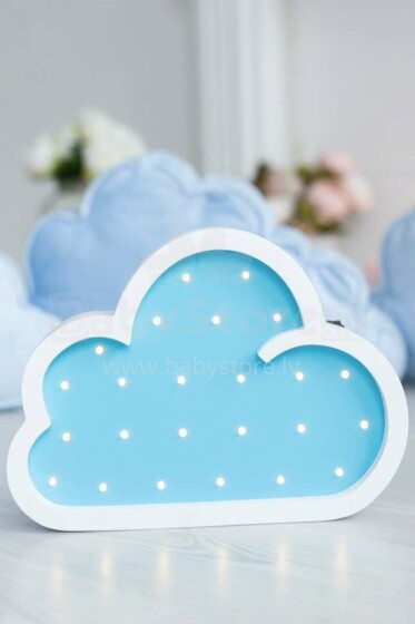 HappyMoon Cloud  Art.NL CLOUD 1/9 Blue Ночник-светильник со светодиодами
