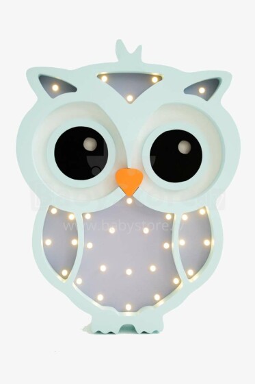 HappyMoon Owl  Art.85965 Blue Purple Nakts-lampa